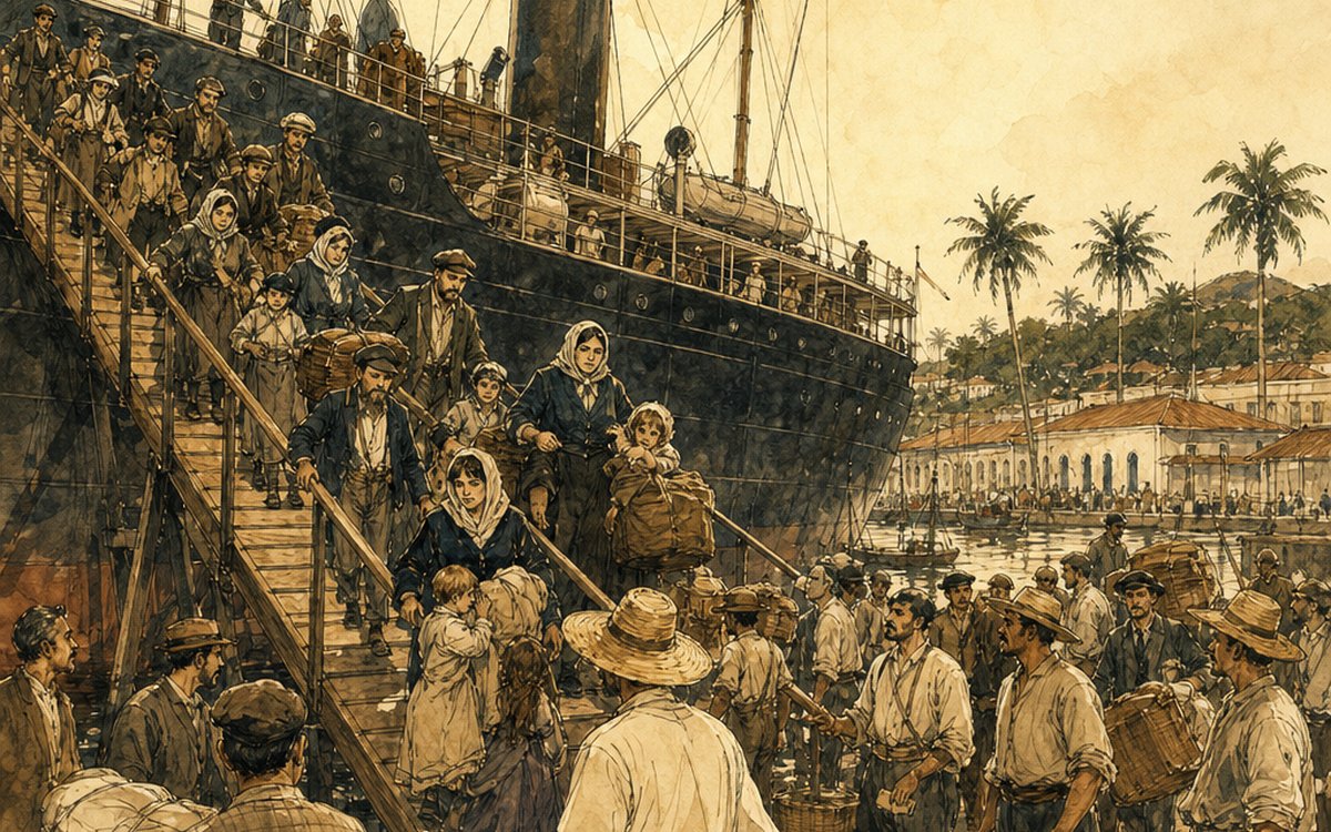 Imigração italiana, alemã e japonesa