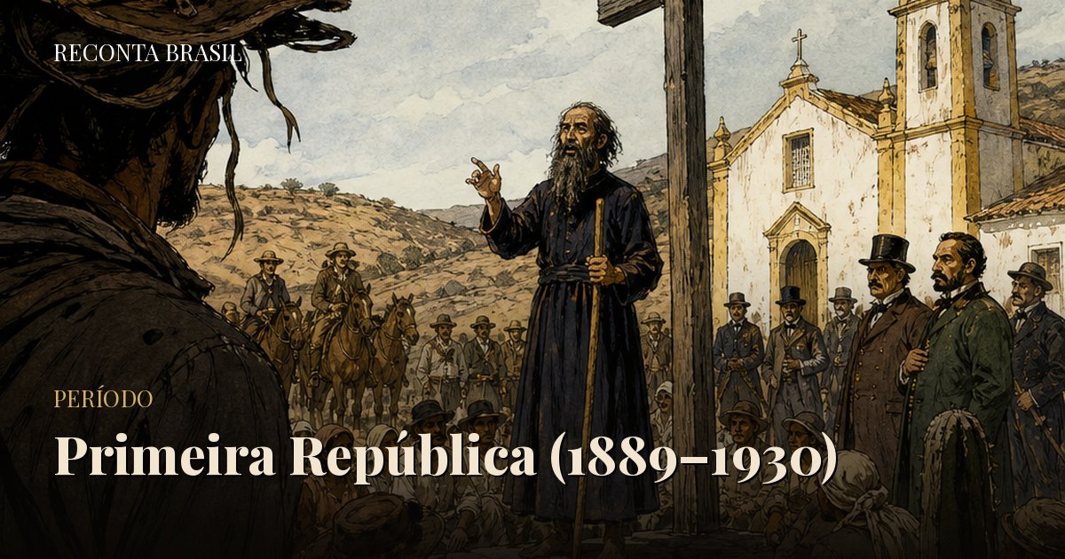 Ilustração do sertão da Bahia no tempo da Guerra de Canudos