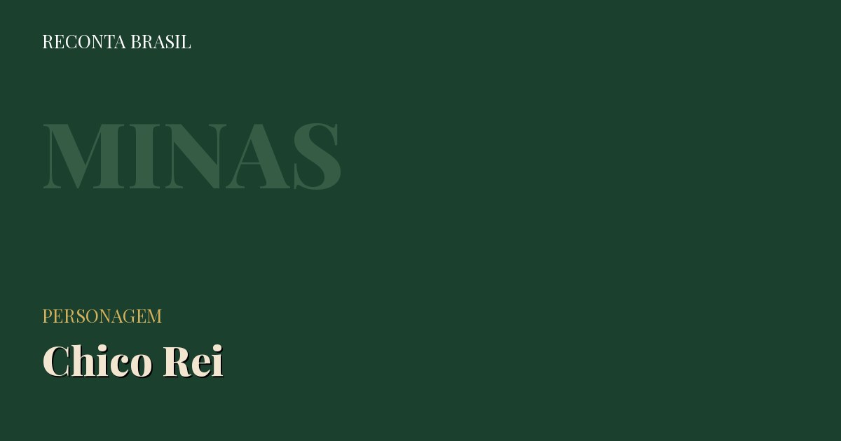 Cartão com o nome Chico Rei